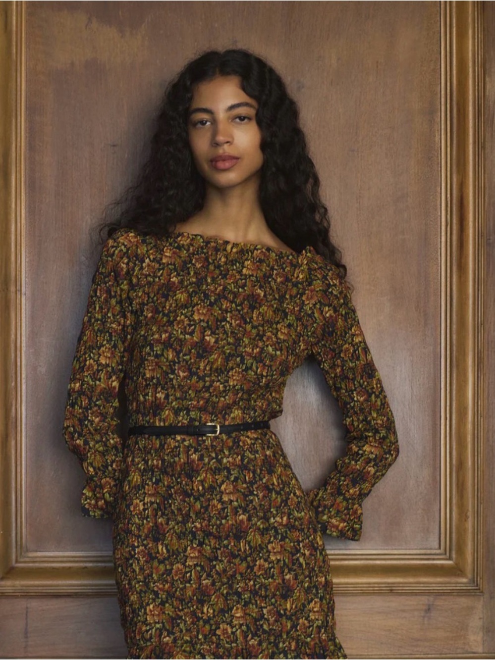 NWT Doen Cecillia Dress - Multi Floral Long-Sleeve Mini - Picture 4 of 9